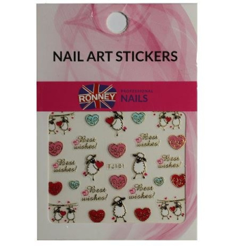 RONNEY - Naklejki wodne na paznokcie NAILART STICKERS RN 231    !